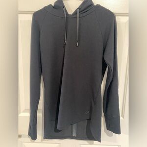 ASICS Black Athletic Running Hoodie Performance Training Pullover EUC Med